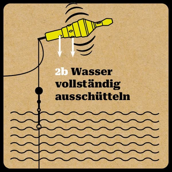 Vollständiges Ausschütteln