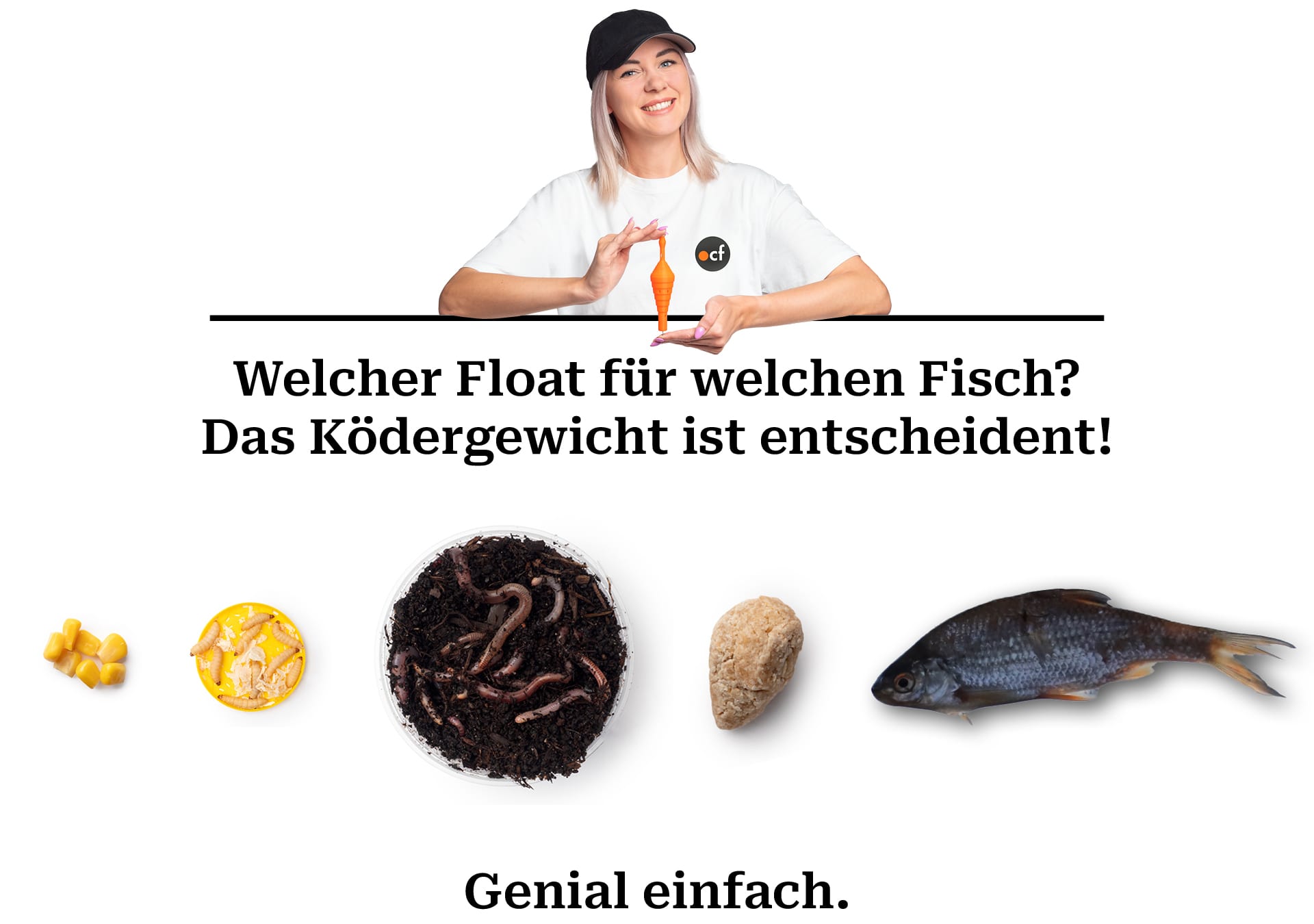 Welcher Float für welchen Fisch? Das Ködergewicht ist entscheidend!
